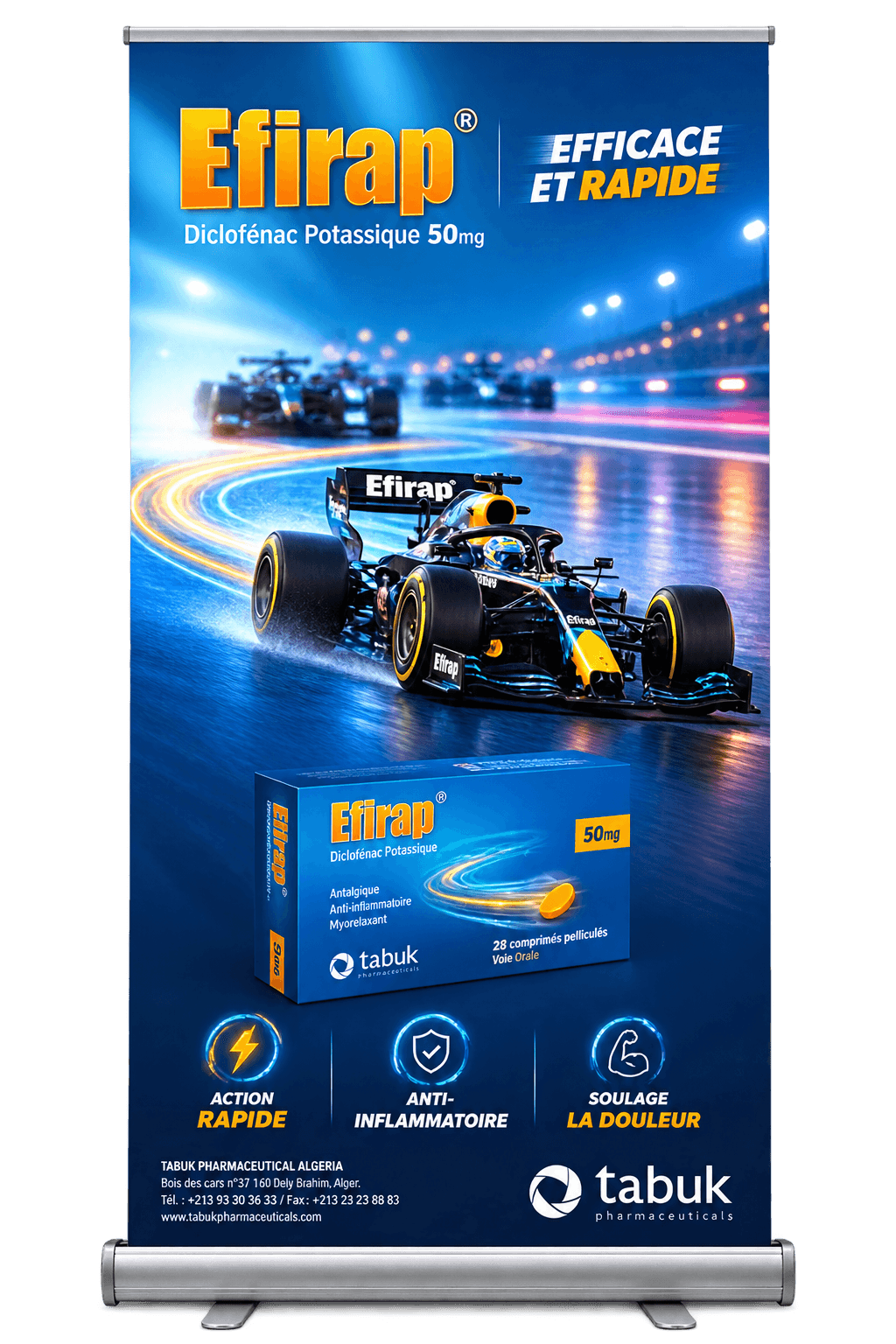 Efirap roll-up banner — Tabuk